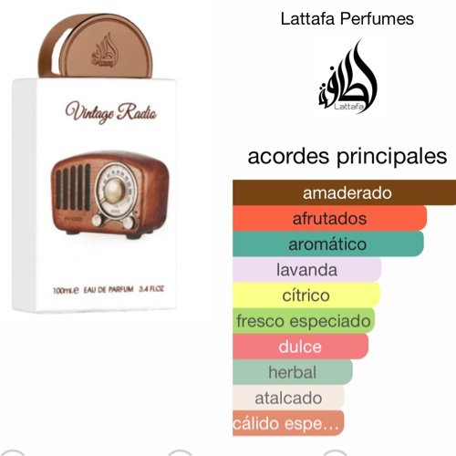 VINTAGE RADIO Lattafa Unisex 100ml